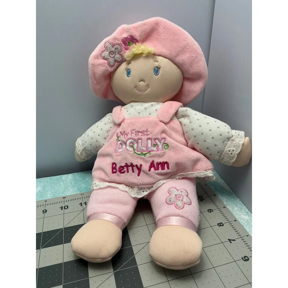Baby GUND My First Dolly Betty Ann Pink Plush Soft‎ Doll 6047446 12 Inch